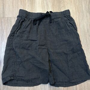 Eileen Fisher Dark Checkered Shorts